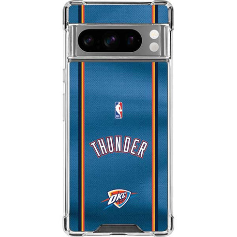 NBA Oklahoma City Thunder Jersey Google Pixel 8 Pro Clear Case